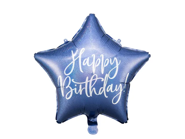 das-kost-mland-dekorationen-stern-folienballon-happy-birthday-blau image 1