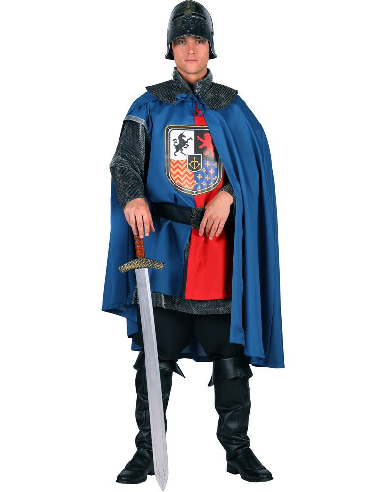 das-kost-mland-ironheart-ritter-kost-m-herren-blau-rot-l-xl image 3