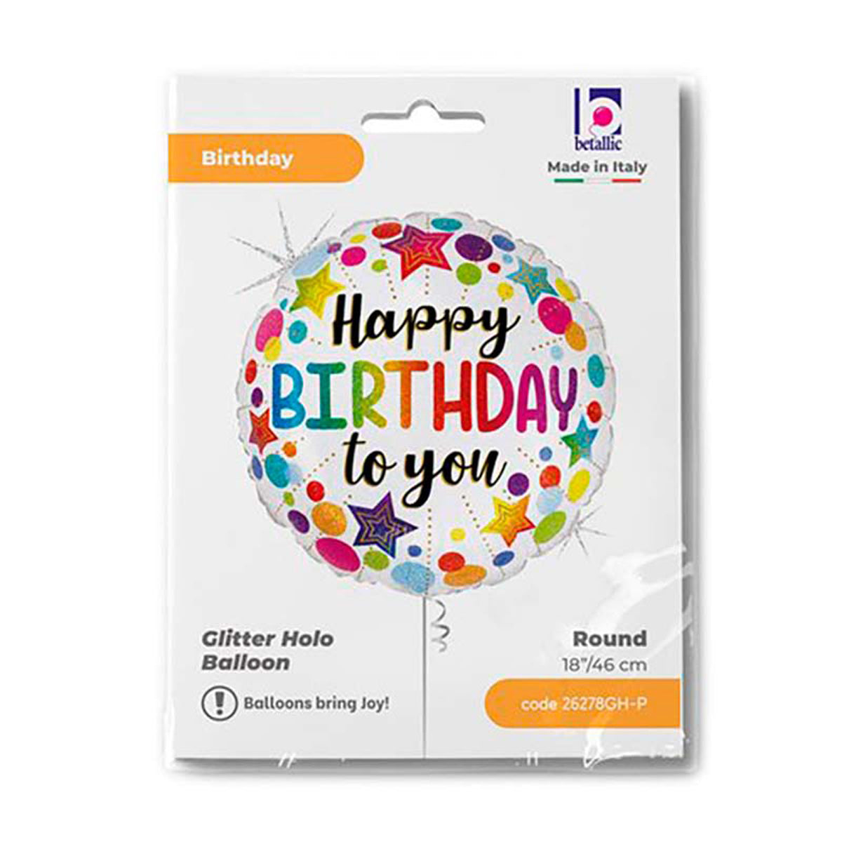 das-kost-mland-birthday-stars-dots-folienballon-46-cm-geburtstag image 2