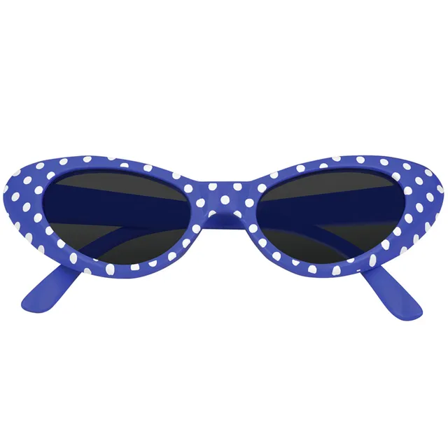das-kost-mland-accessoires-cat-eye-brille-sandy-punkte-dunkelblau image 1