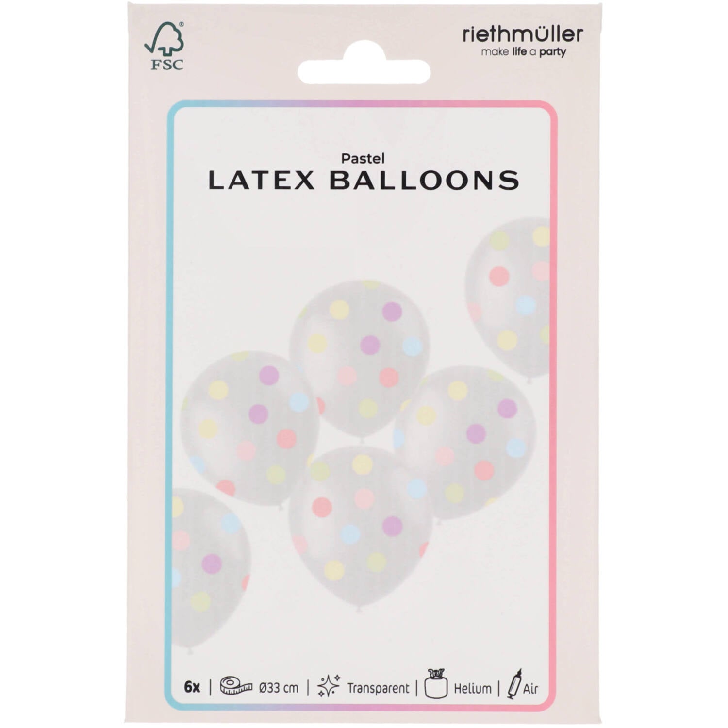 das-kost-mland-dreamy-pastels-latexballons-33cm-6-st-ck image 2