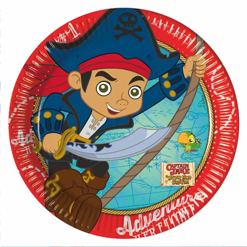 das-kost-mland-kapit-n-jake-pappteller-20cm-8-st-ck-pirat image 1
