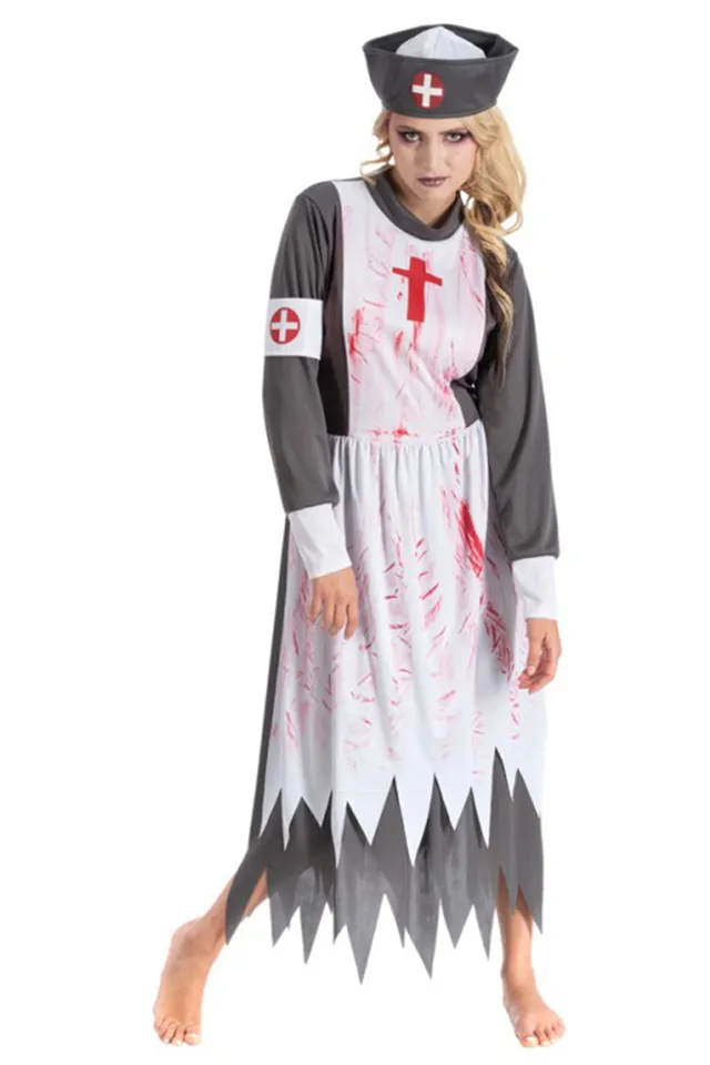 das-kost-mland-damen-bloody-nurse-krankenschwester-kost-m-l-blutig image 1