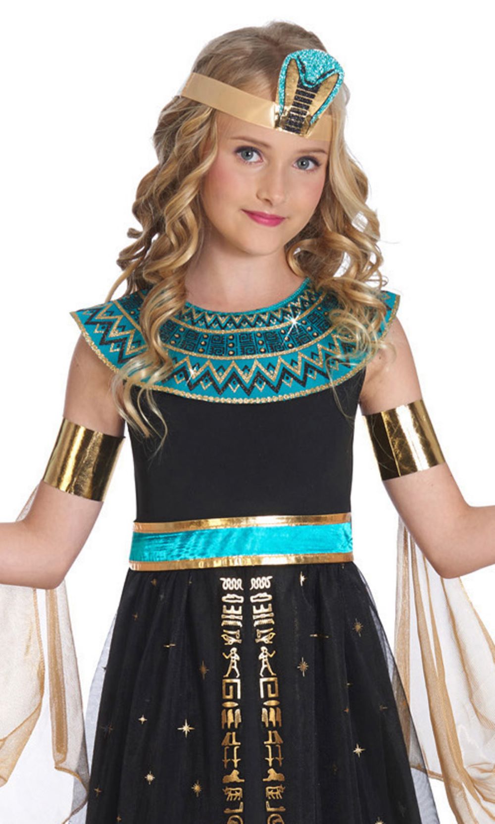 das-kost-mland-cleopatra-nilk-nigin-m-dchenkost-m-schwarz-t-rkis image 2