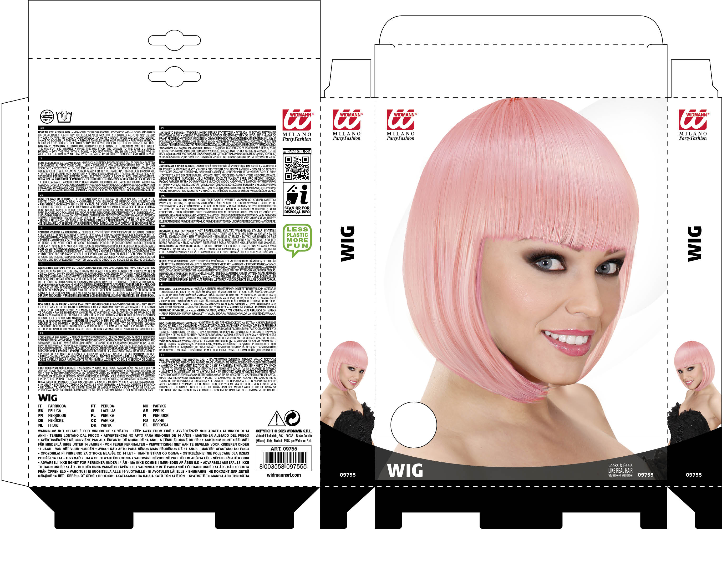 das-kost-mland-accessoires-per-cke-lou-lou-rosa-damen-bob image 3
