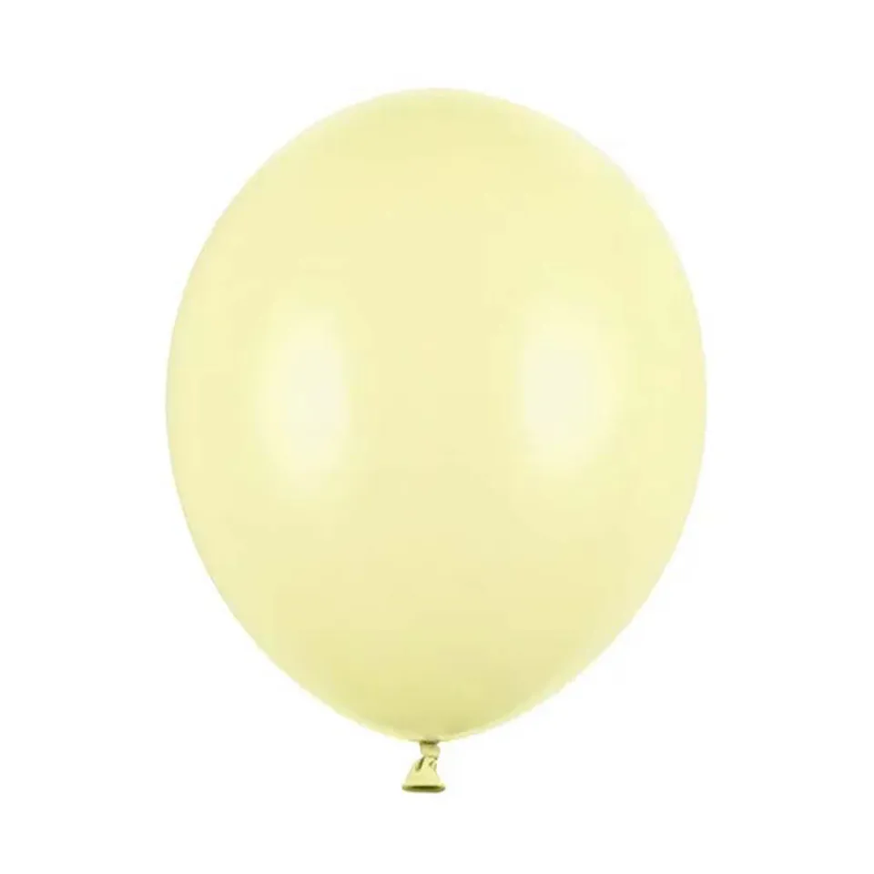 das-kost-mland-uni-pastell-luftballon-30-cm-hellgelb-10-stk image 1