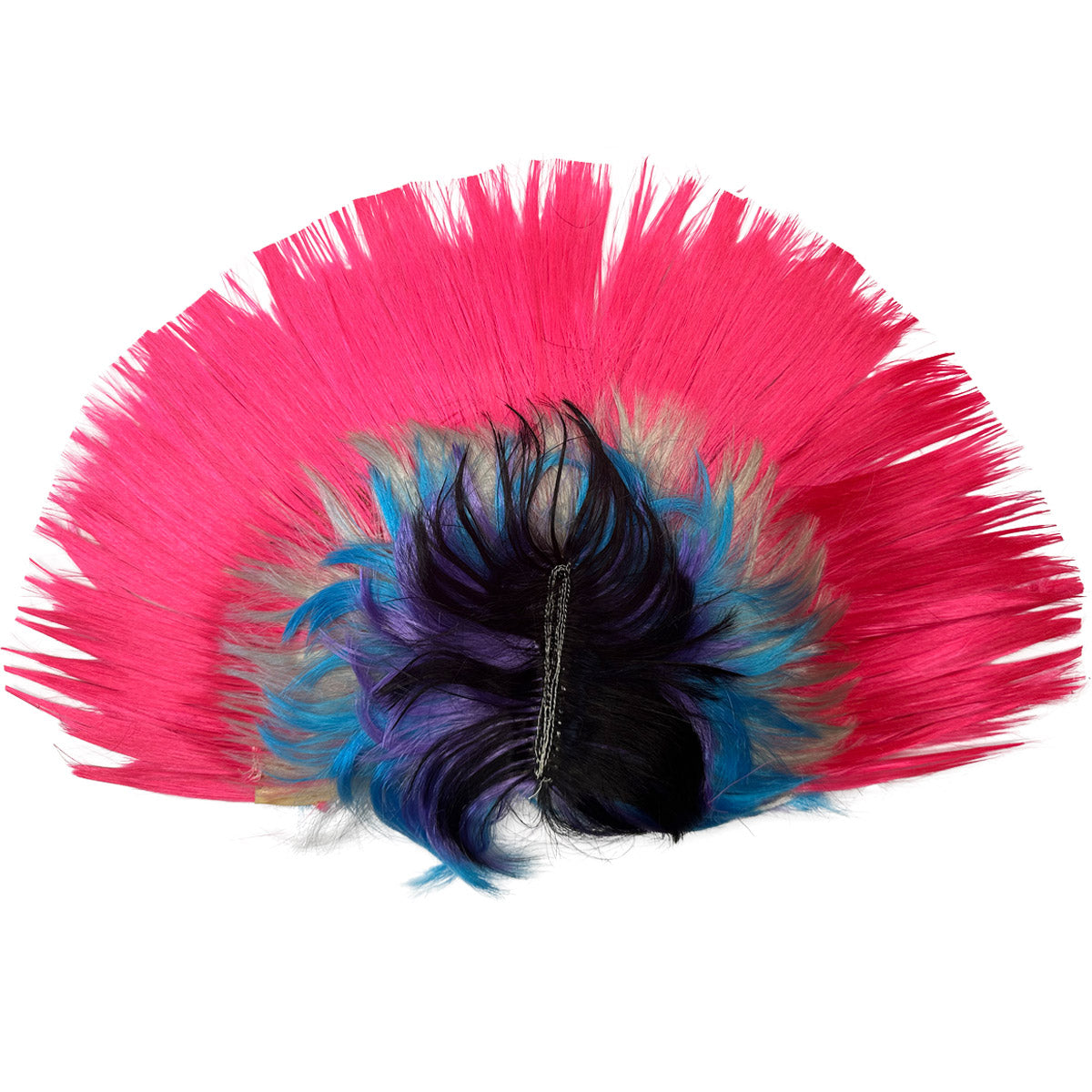 das-kost-mland-punk-irokese-per-cke-pink-bunt-kunsthaar image 1