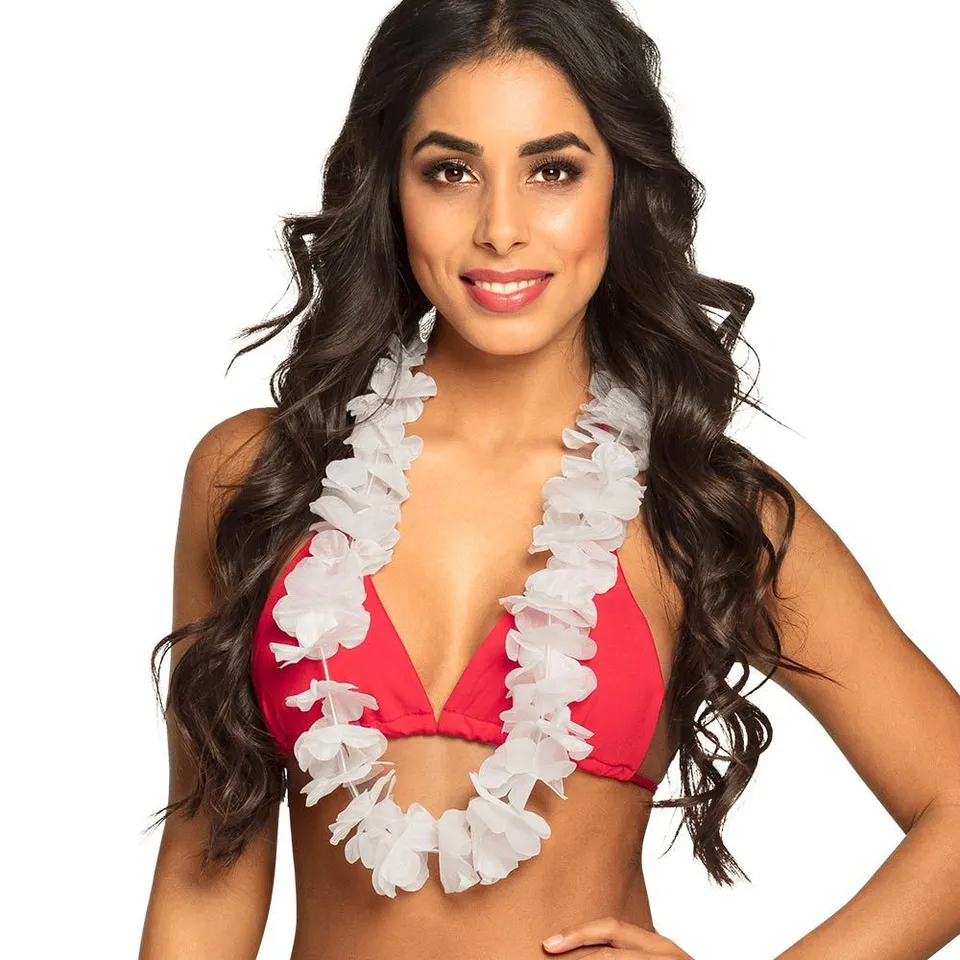 das-kost-mland-ohana-hawaii-blumenkette-wei-s-dsee-kost-m image 1