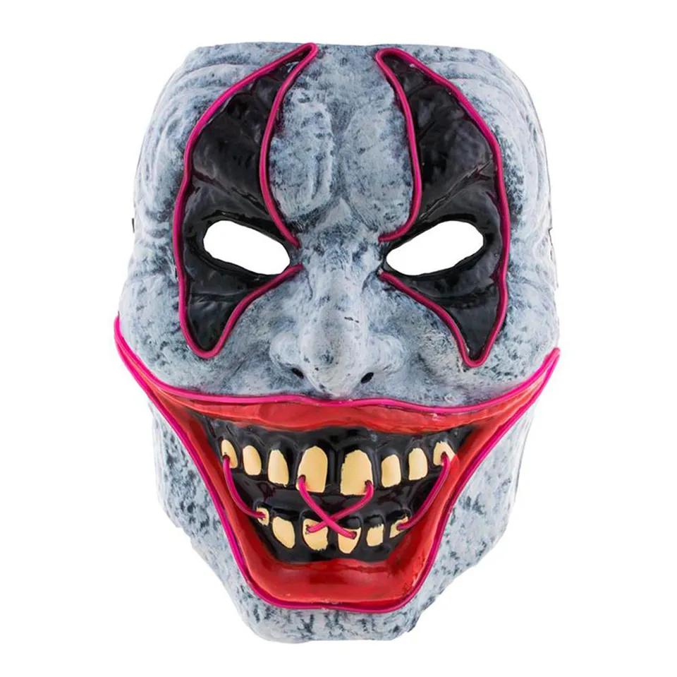 das-kost-mland-clown-maske-mit-licht-led-fasching image 1