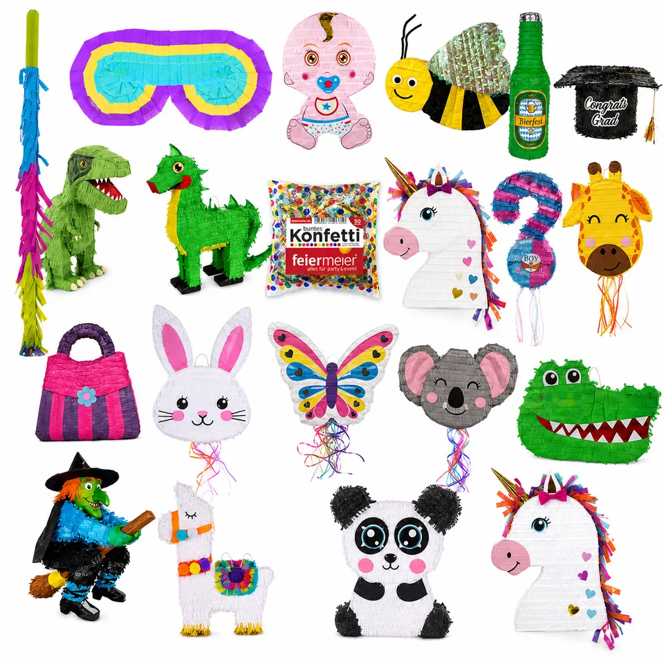 das-kost-mland-pinata-set-4-tlg-mit-stock-und-maske image 1