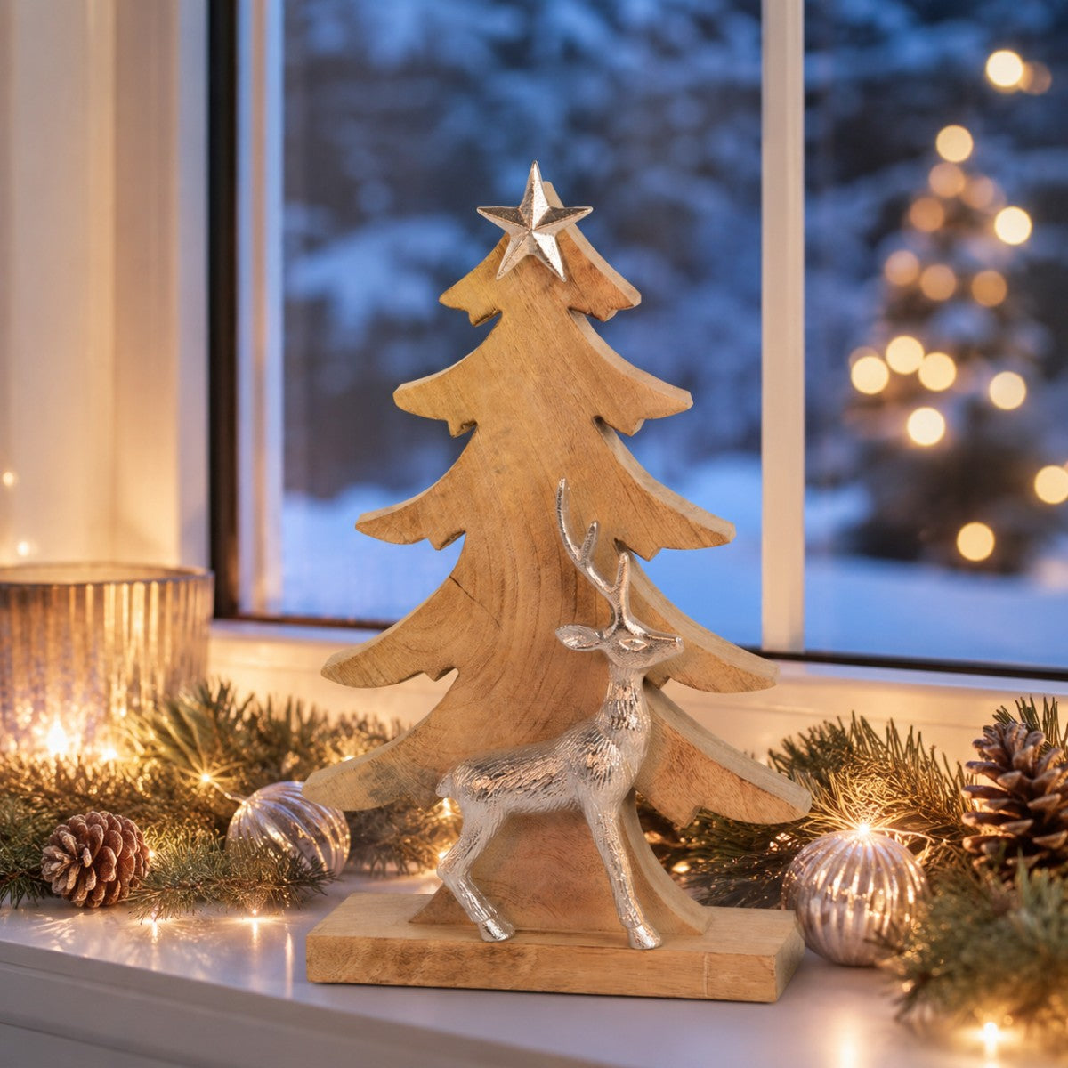 riffelmacher-weihnachtsbaum-mit-hirsch-deko-39-5x24-5cm-natur image 2