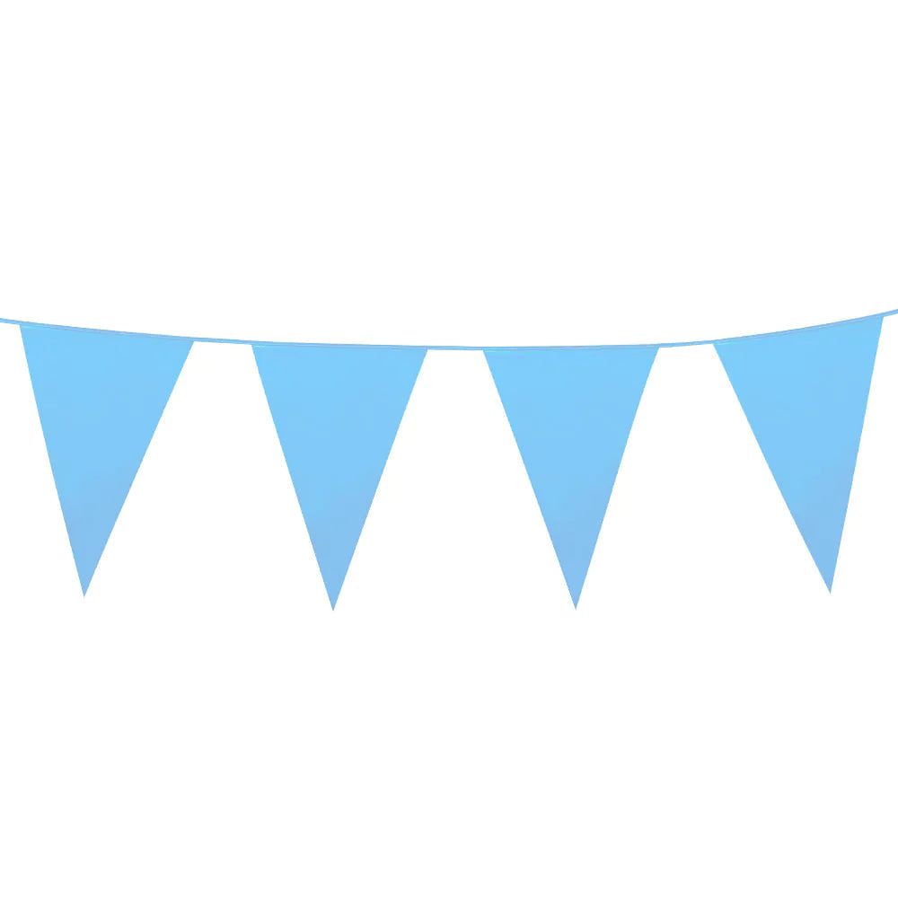 das-kost-mland-dekorationen-wimpelkette-hellblau-10m-pe image 1
