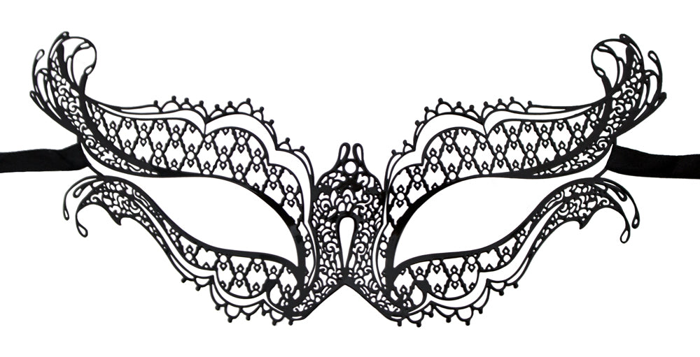 das-kost-mland-evelyn-augenmaske-schmetterling-metall-schwarz image 1