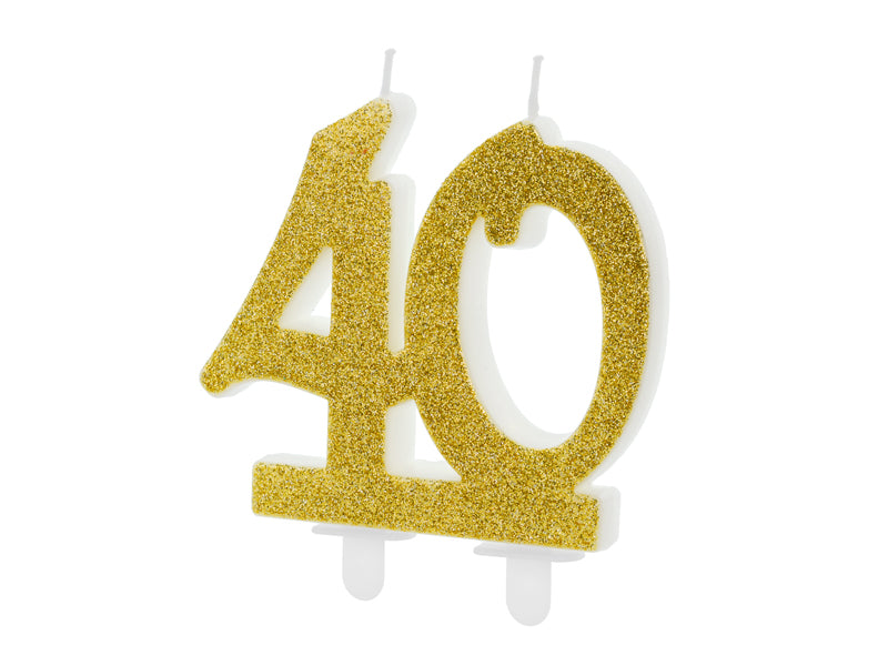 das-kost-mland-geburtstagskerze-glitter-gold-ziffer-40-10-cm image 2