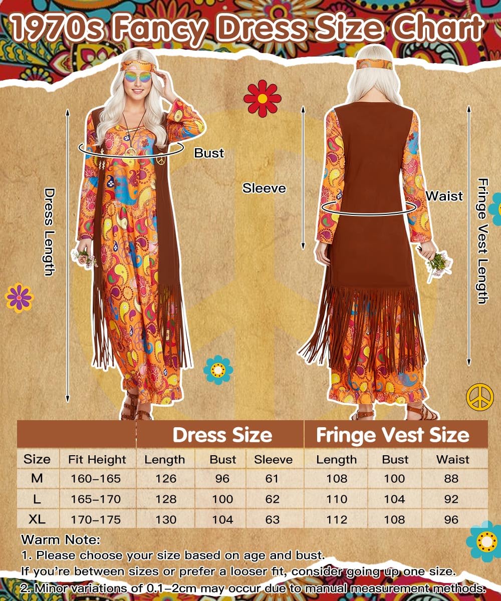 heitoyi-costumes-hippie-kost-m-damen-orange-gr-e-xl image 5