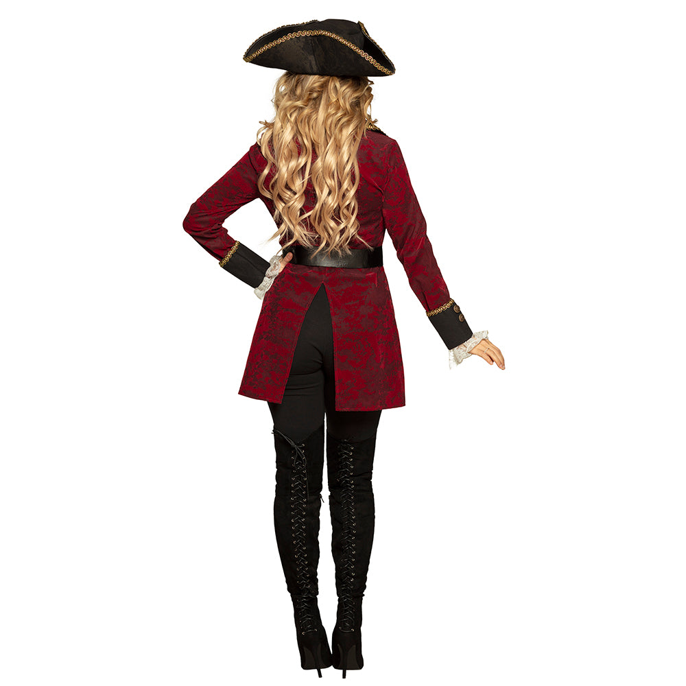 das-kost-mland-damen-piratin-hurricane-kost-m-3-tlg-rot image 2