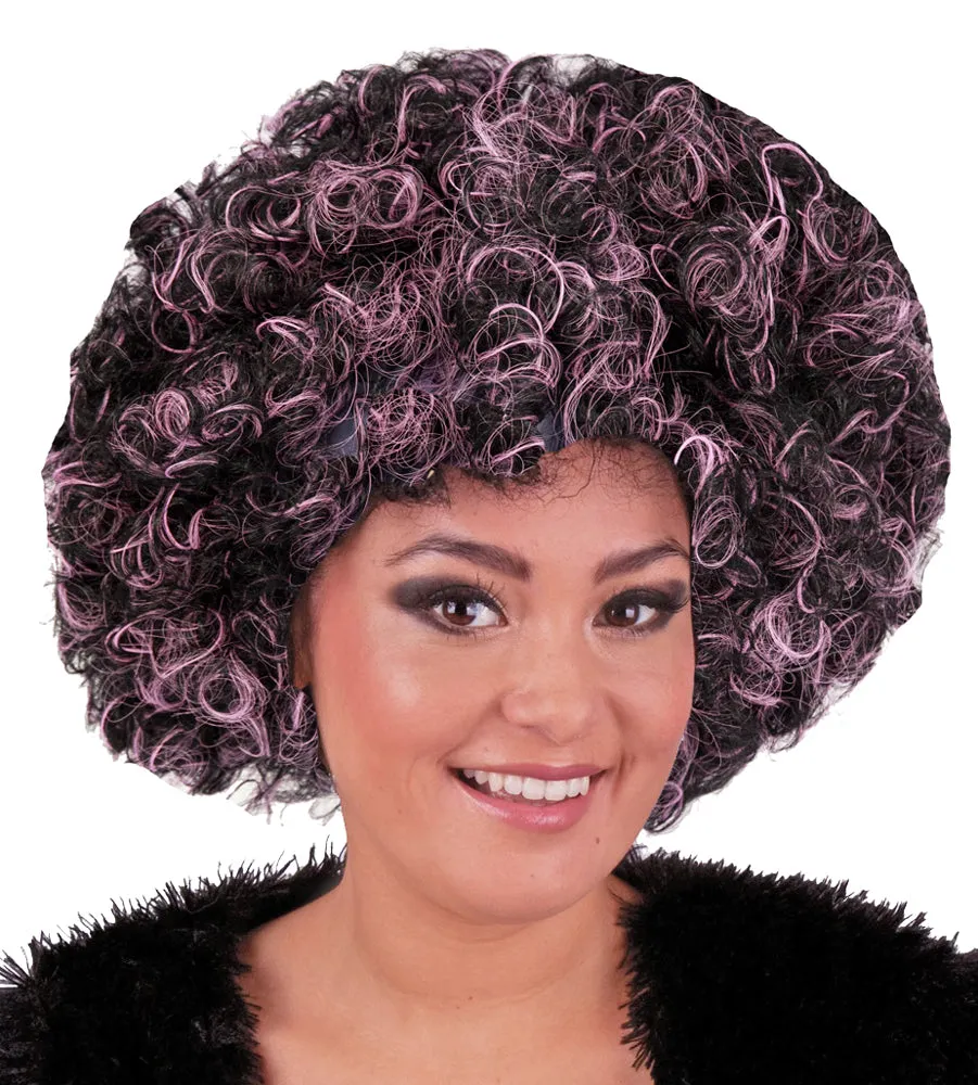 das-kost-mland-accessoires-afro-locken-per-cke-rosa-schwarz-meliert image 1