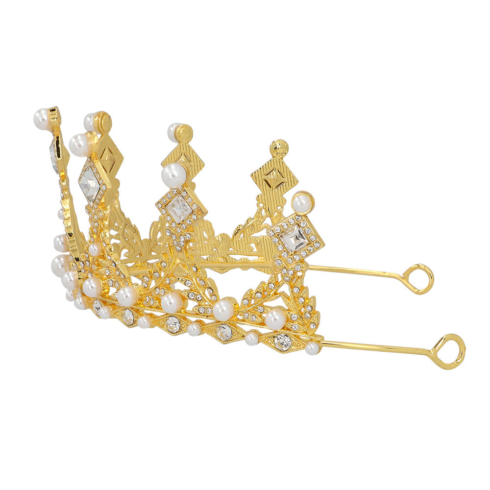 das-kost-mland-dekorationen-tiara-royal-elizabeth-metallkrone-gold image 3