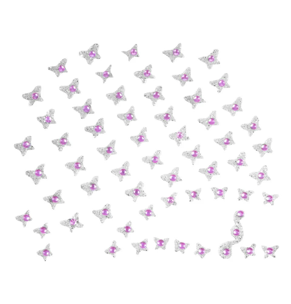 das-kost-mland-accessoires-glitzer-sticker-lila-gesicht-und-haar image 1