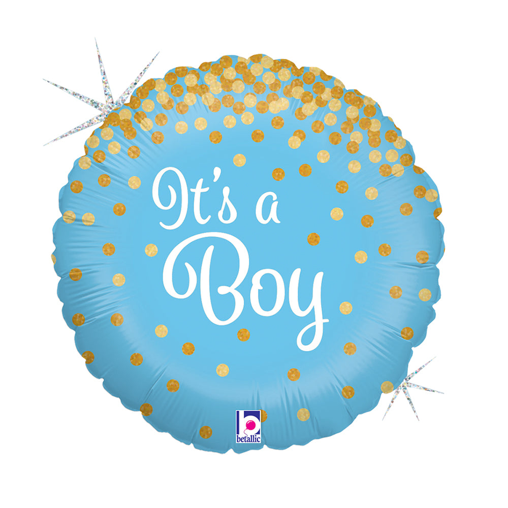 das-kost-mland-folienballon-its-a-boy-glitter-46-cm-18-zoll image 1