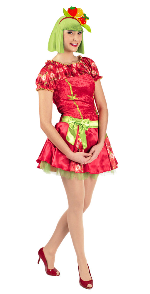 das-kost-mland-damen-erdbeere-kost-m-kleid-36-38-mit-haarreif image 1