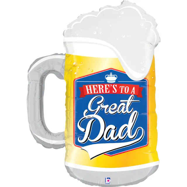 das-kost-mland-folienballon-great-dad-bierkrug-86cm image 1
