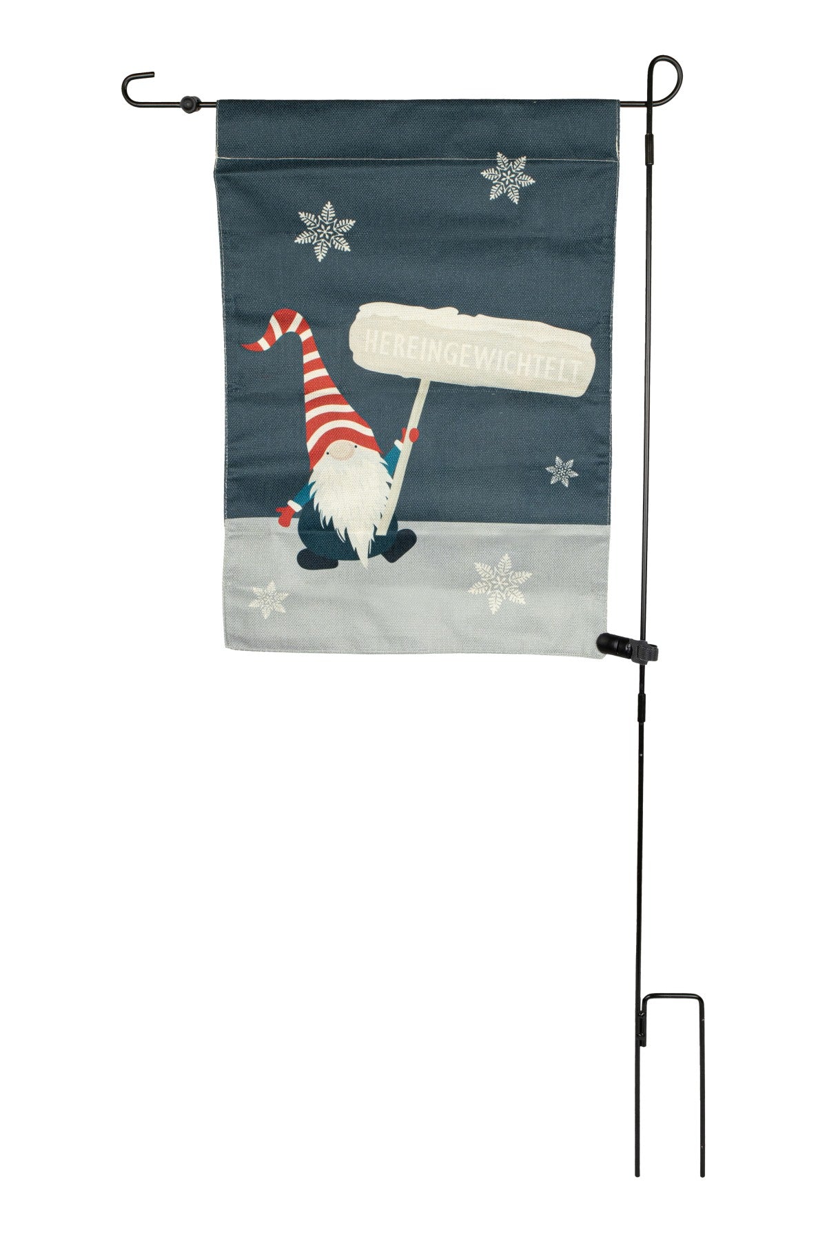 das-kost-mland-dekorationen-gartenfahne-herzen-gewichtelt-32x45cm image 1