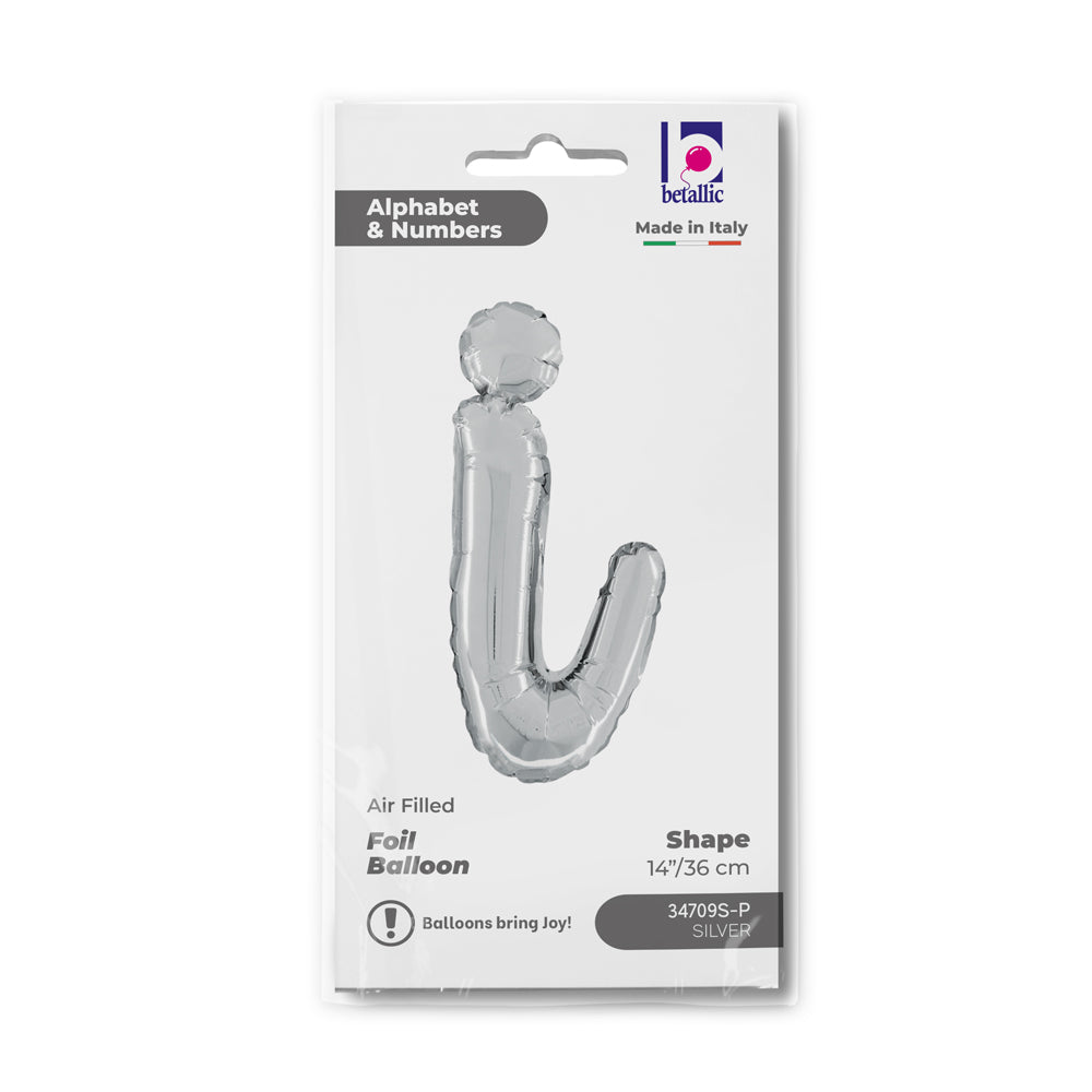 das-kost-mland-folienballon-buchstabe-i-silber-36cm-skript image 2
