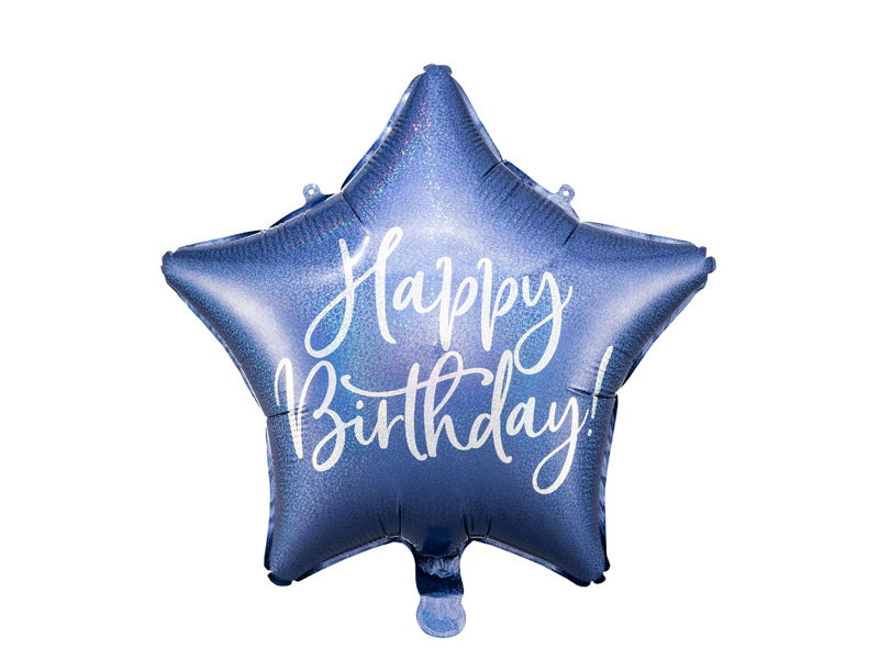 das-kost-mland-dekorationen-stern-folienballon-happy-birthday-blau image 1