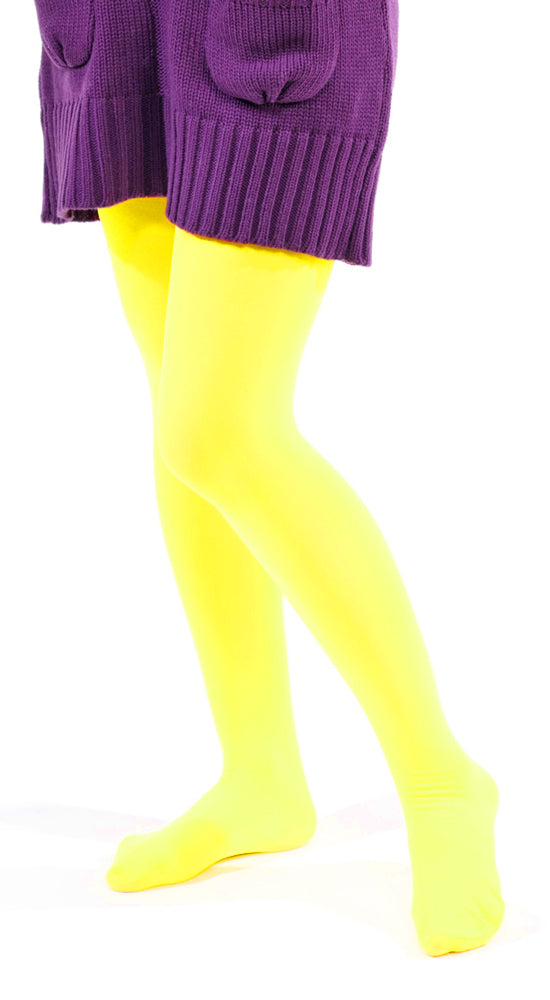 das-kost-mland-strumpfhose-kinder-neon-gelb-blickdicht image 1