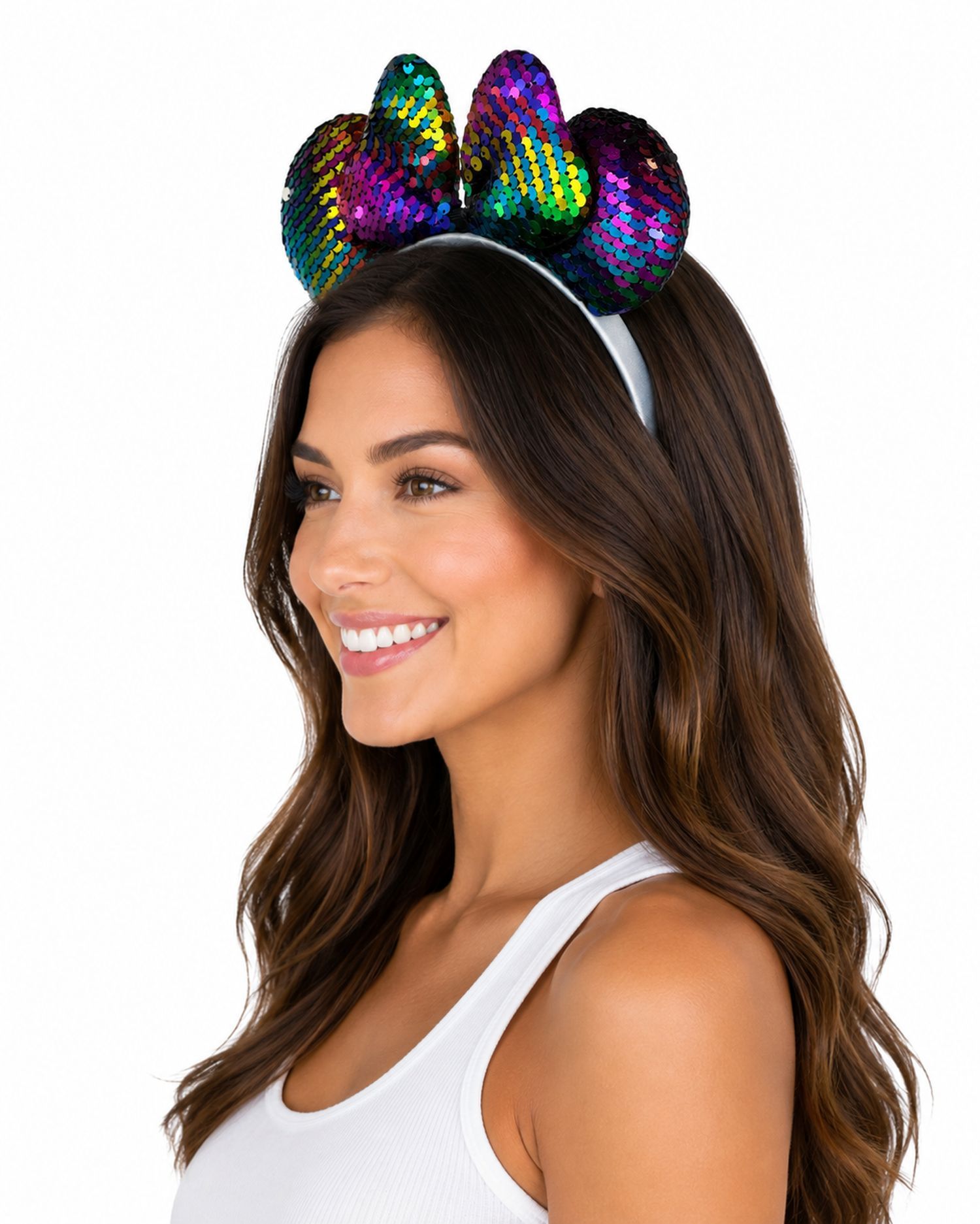 das-kost-mland-accessoires-mausohren-haarreif-regenbogen-glitzer image 2