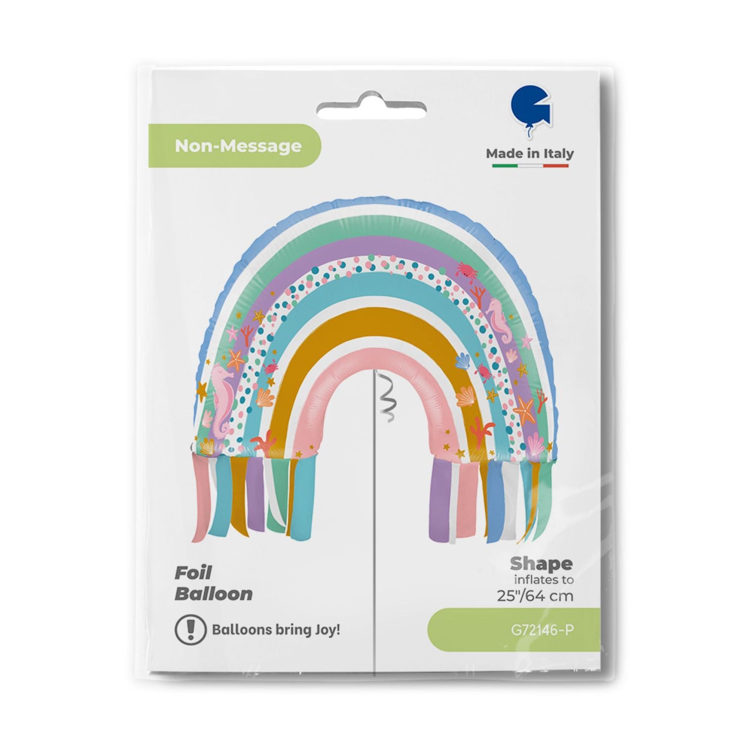 das-kost-mland-regenbogen-folienballon-64-cm-shape image 2