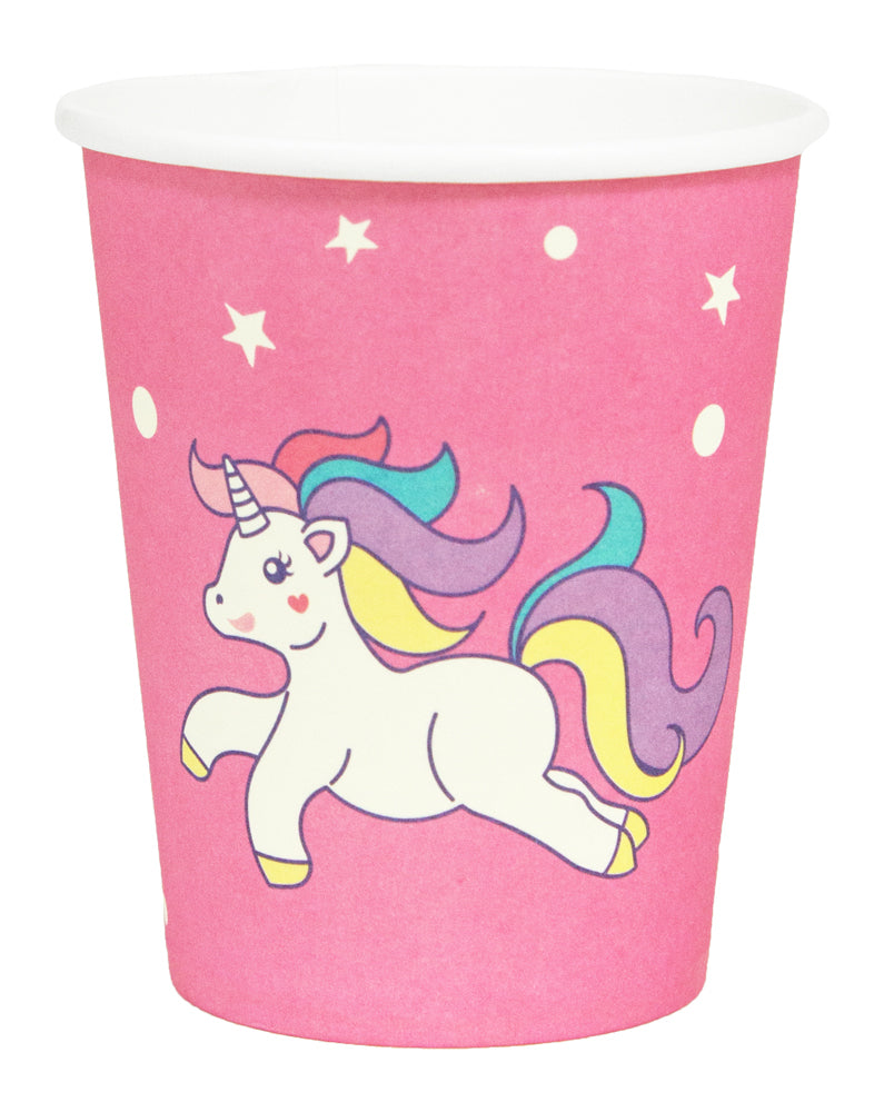 das-kost-mland-einhorn-partygeschirr-rosa-10er-set-pappbecher image 3