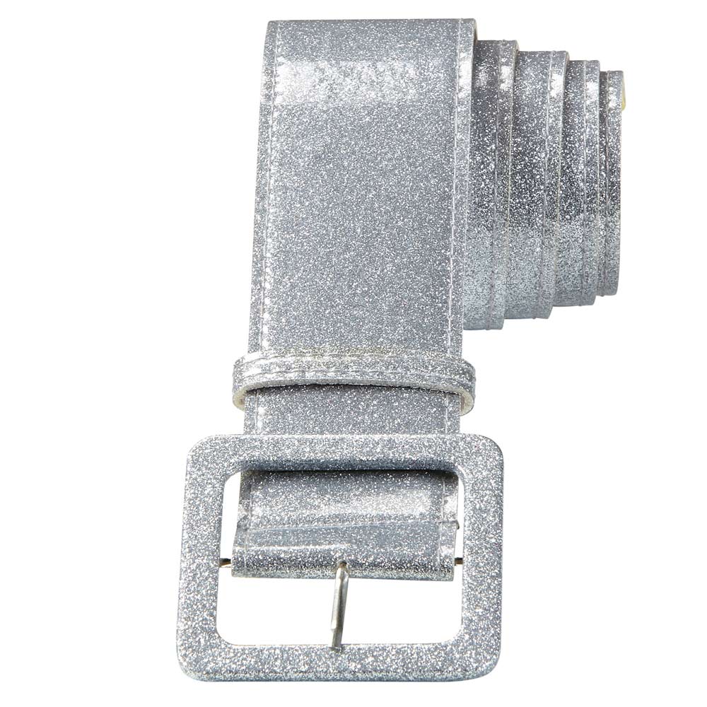 glitzer-lack-g-rtel-silber-120-x-5-5-cm-erwachsene image 1