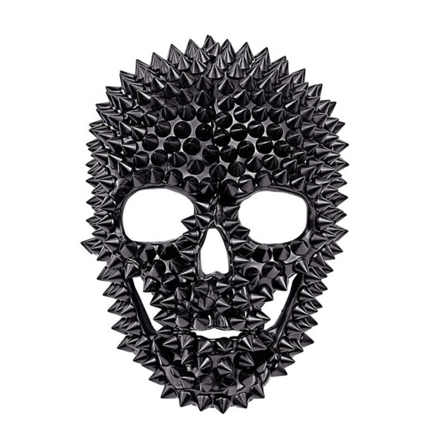 das-kost-mland-horror-totenkopf-maske-mit-nieten-schwarz image 1