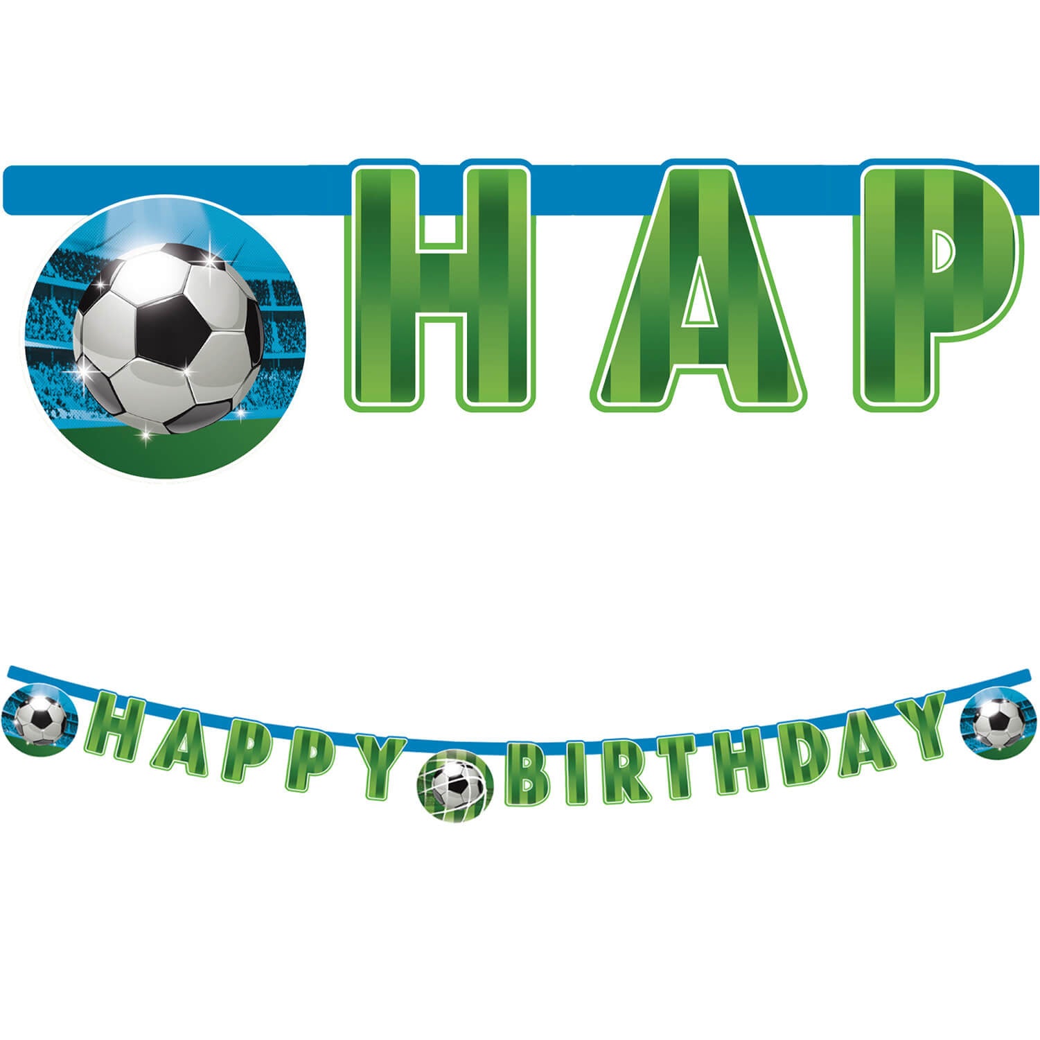 das-kost-mland-happy-birthday-banner-fu-ball-200-cm-fsc image 1