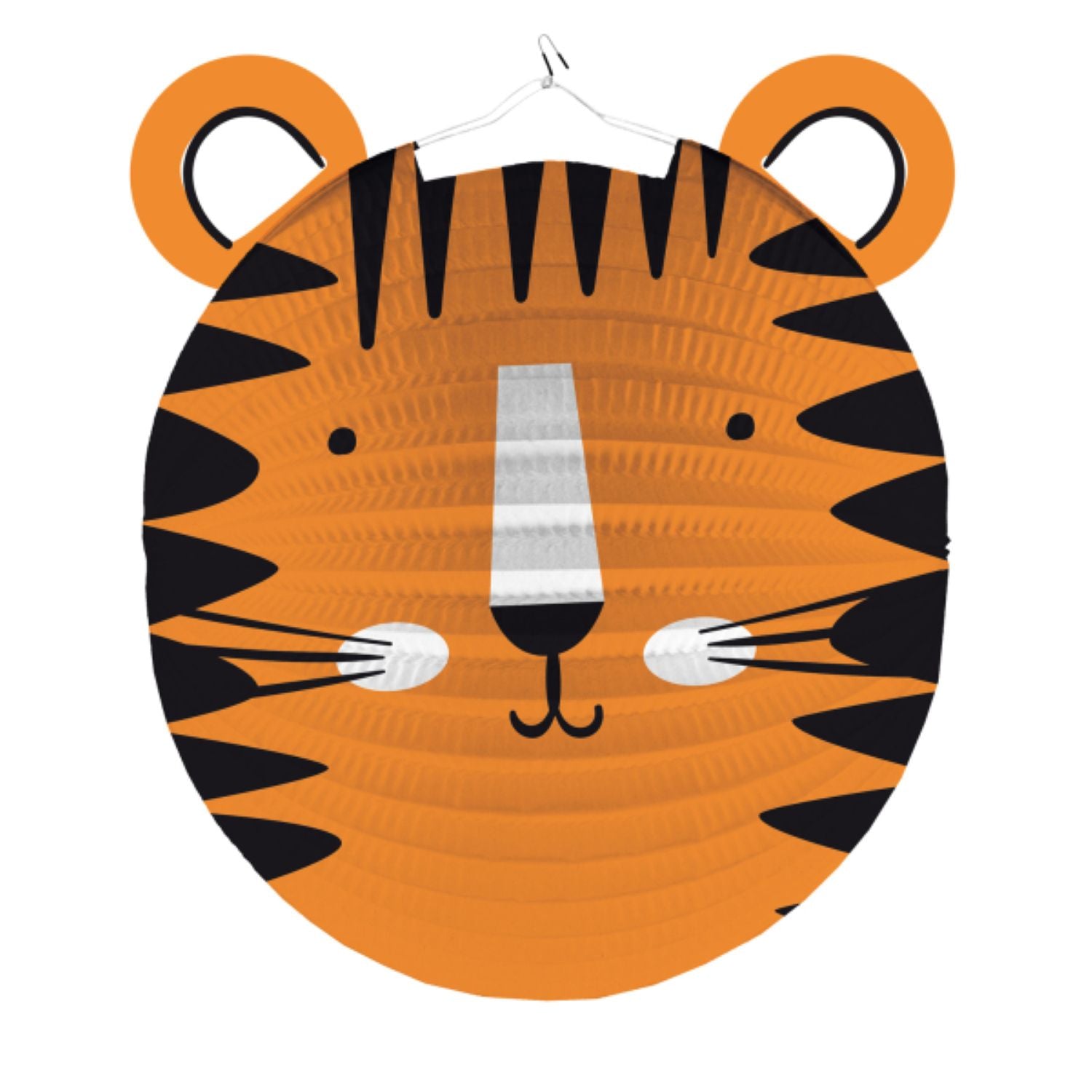 das-kost-mland-laterne-papier-tiger-25-cm-orange image 1
