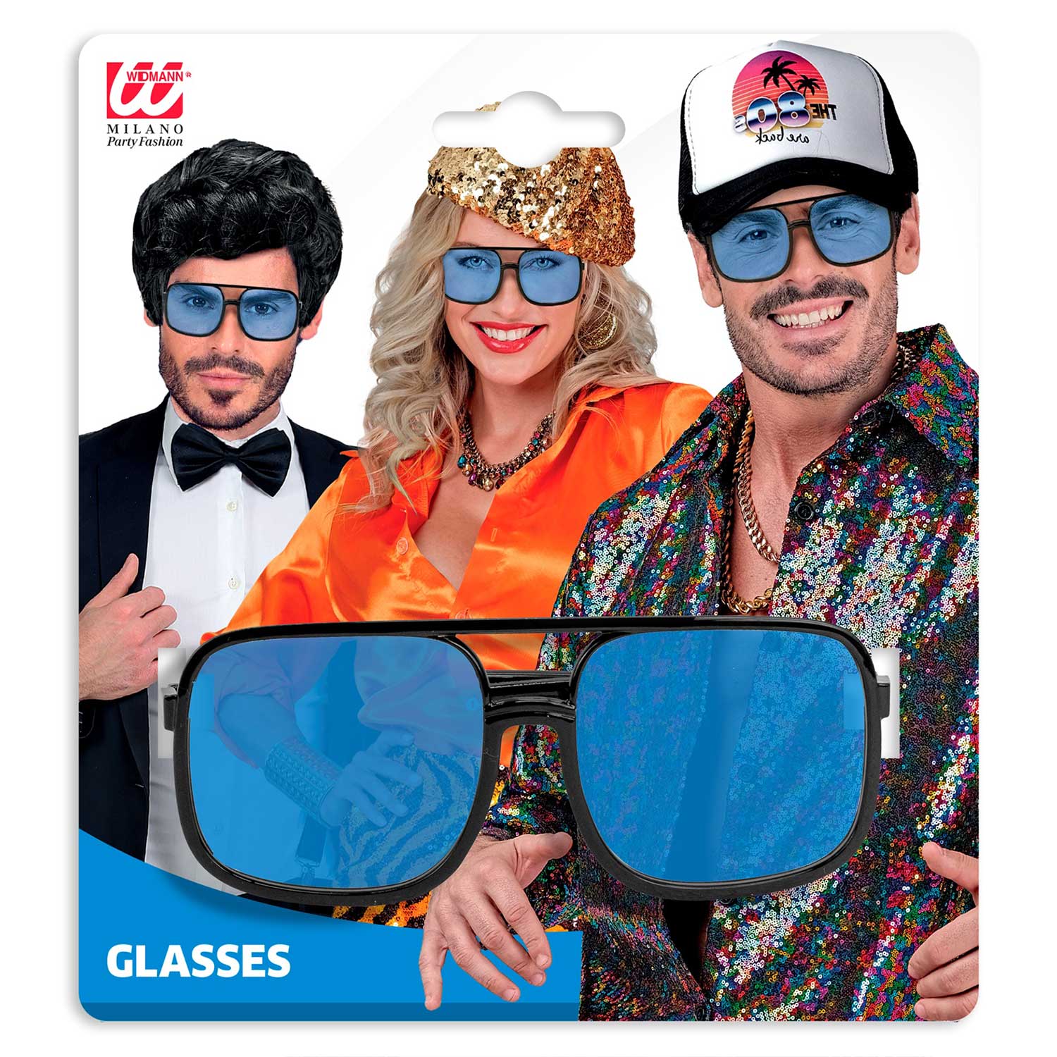 das-kost-mland-90er-brille-hip-hop-hellblau-partybrille image 7