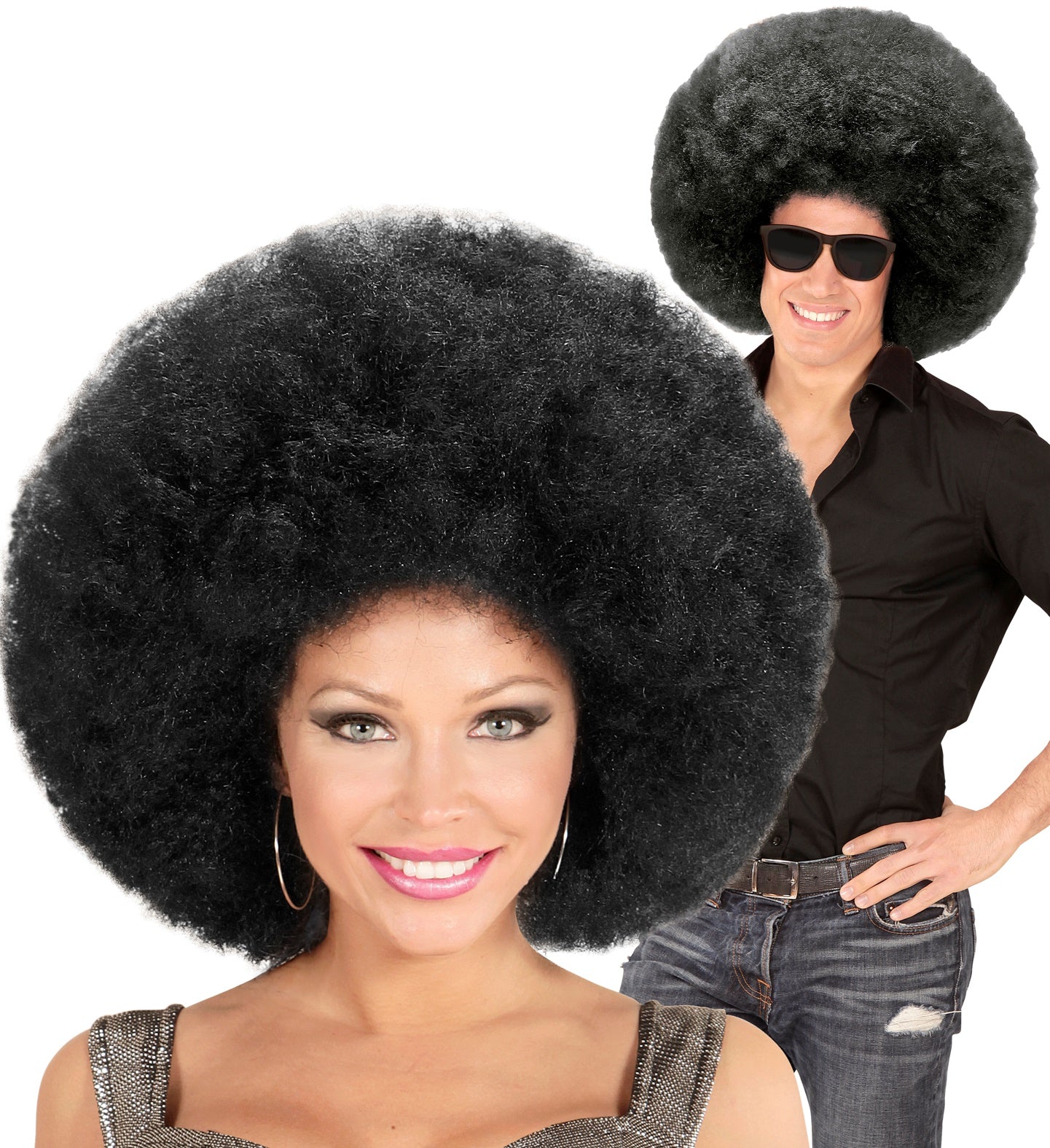 das-kost-mland-riesen-afro-locken-per-cke-schwarz-disco image 1