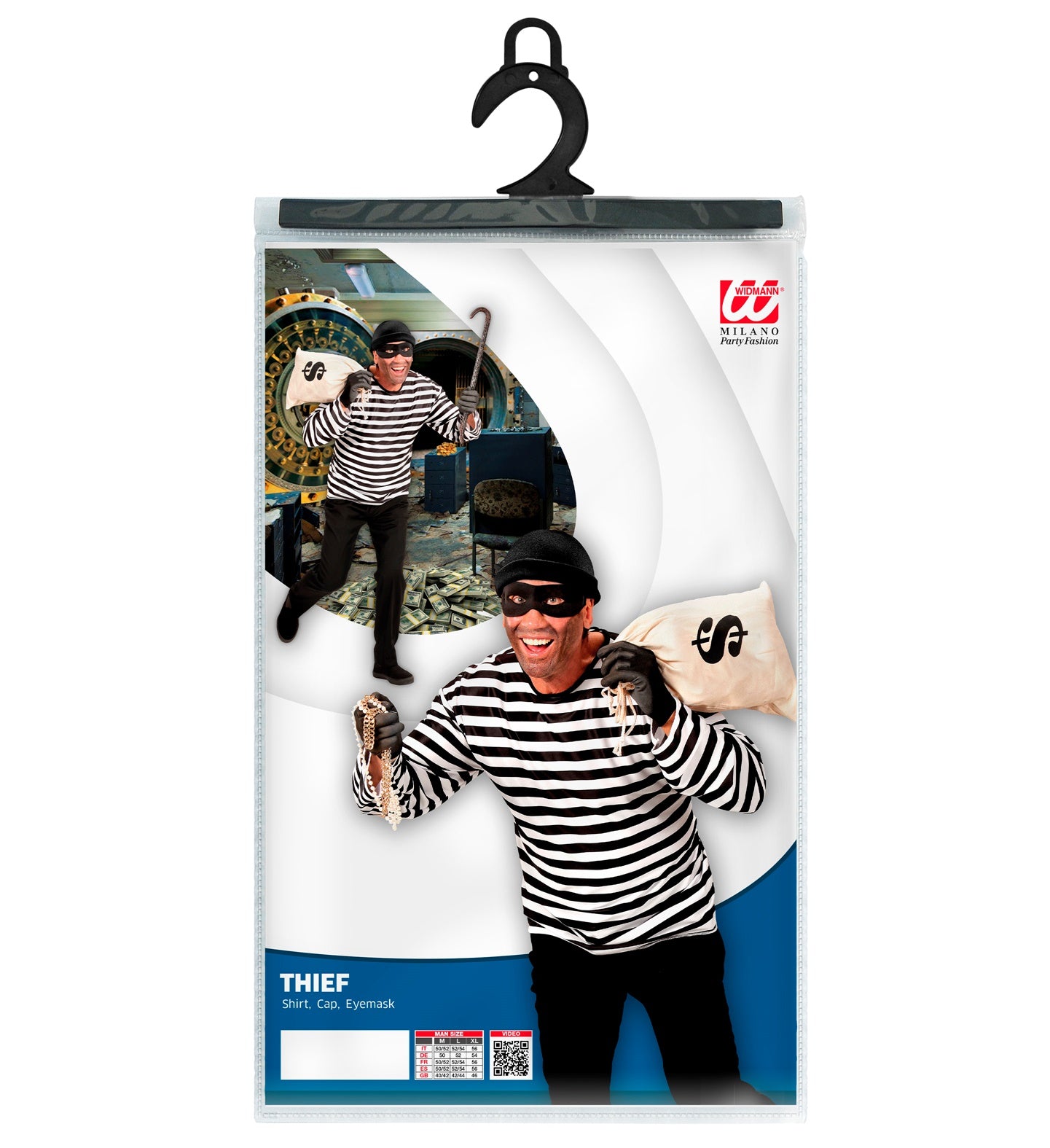 das-kost-mland-herren-dieb-kost-m-schwarz-wei-m-l-xl image 3
