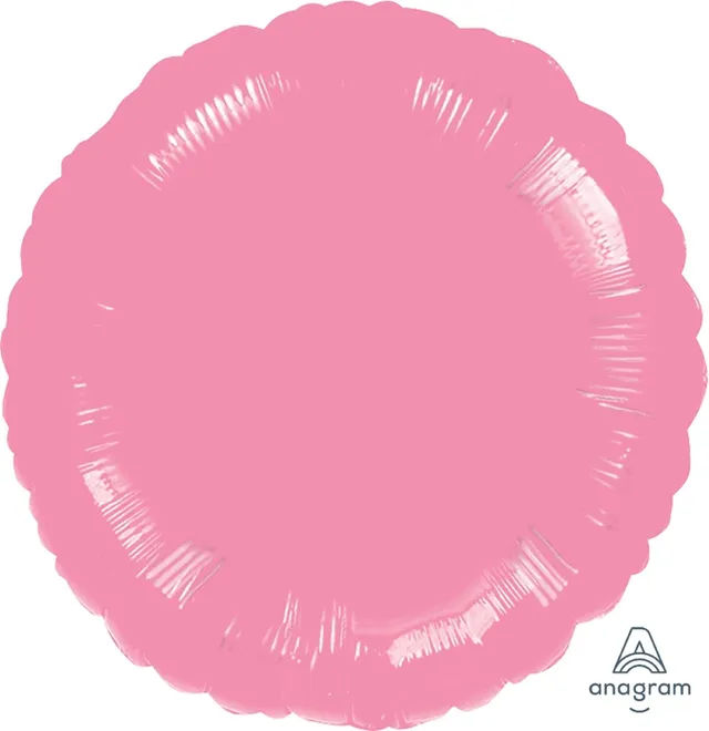 das-kost-mland-deko-folienballon-uni-rosa-46cm-rund image 1