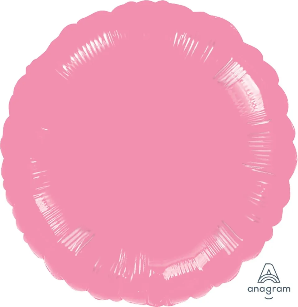 das-kost-mland-deko-folienballon-uni-rosa-46cm-rund image 1