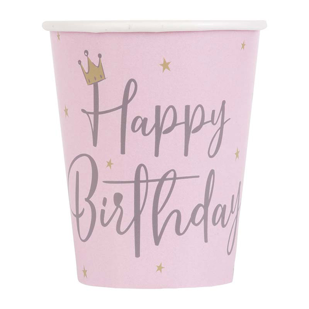 das-kost-mland-happy-birthday-schwan-pappbecher-pink-8-stk image 2