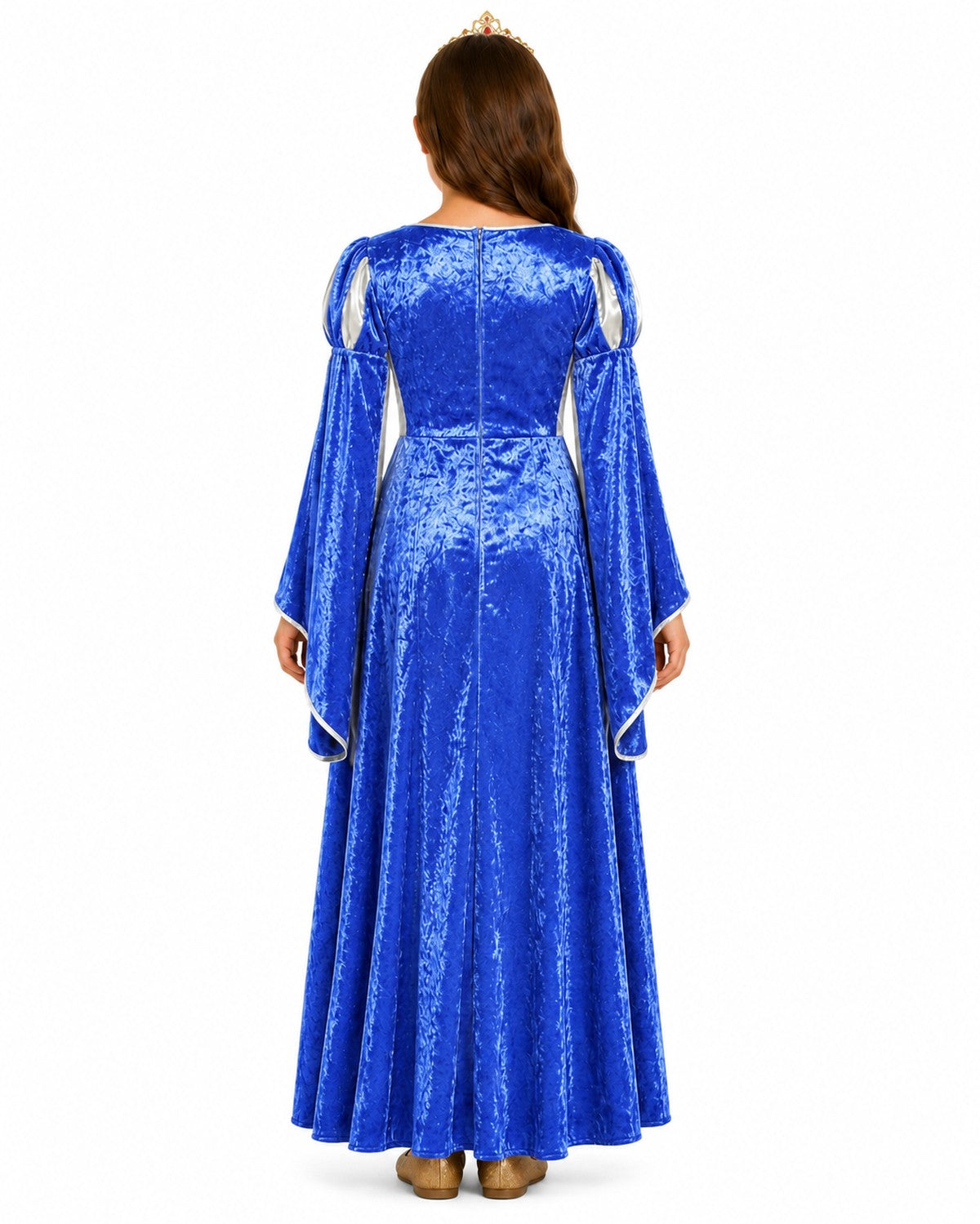 das-kost-mland-m-dchen-prinzessin-helena-kost-m-blau-silber-samt image 6