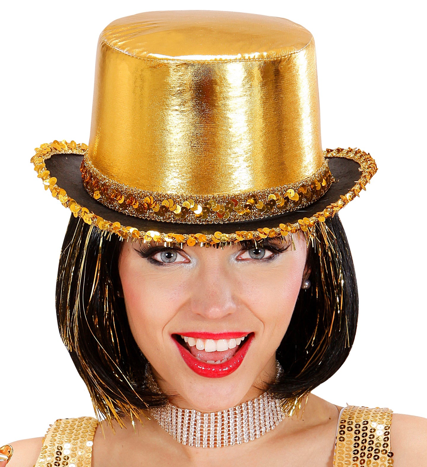 das-kost-mland-accessoires-zylinder-showtime-gold-pailletten image 3