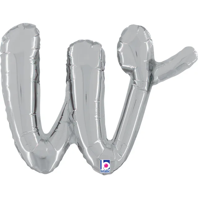 das-kost-mland-dekorationen-folienballon-buchstabe-w-silber-36cm image 1