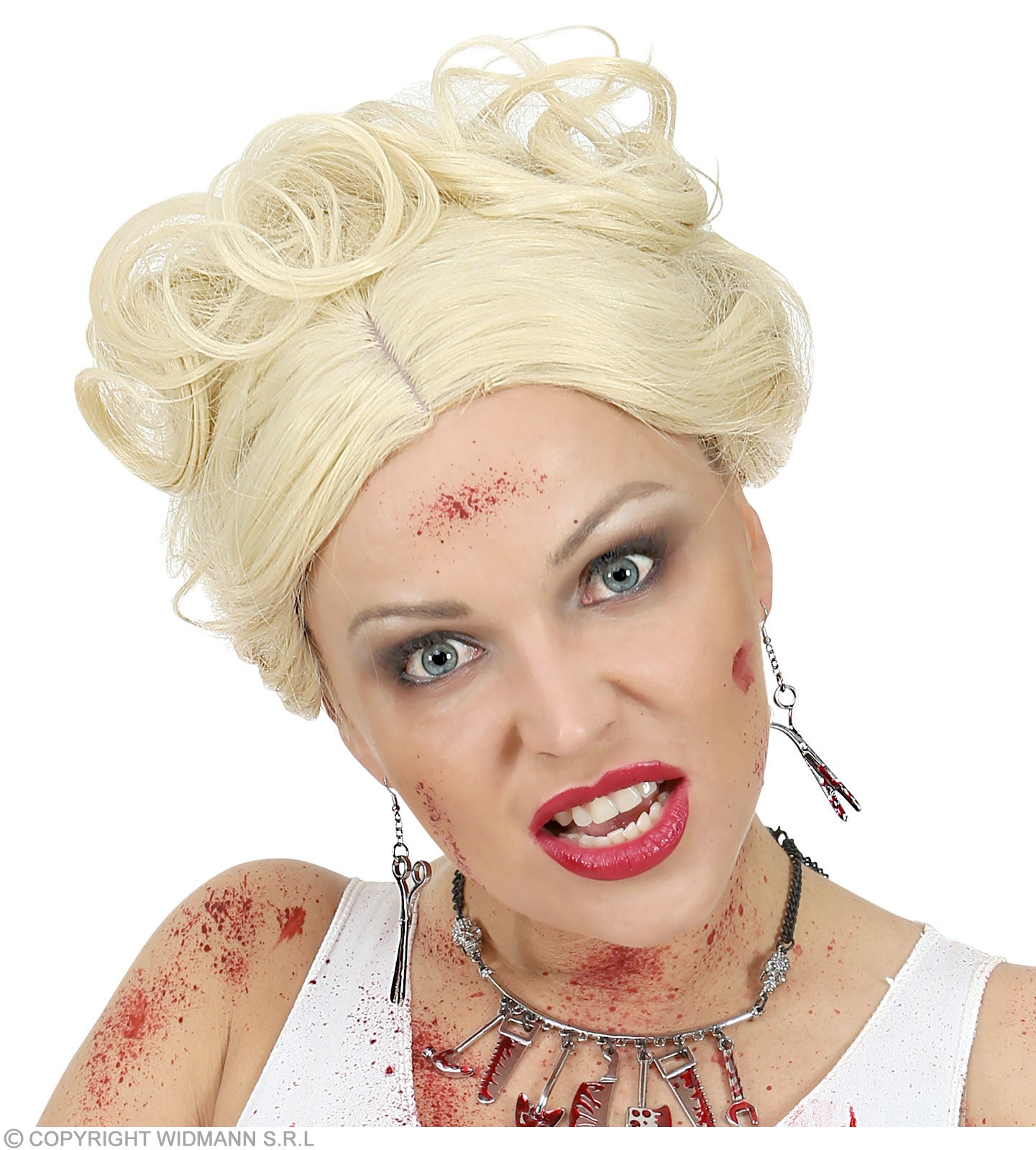 das-kost-mland-blutige-schere-ohrringe-silber-rot-12462 image 3