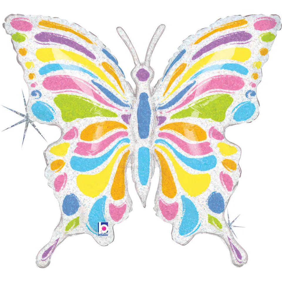 das-kost-mland-pastel-butterfly-folienballon-schmetterling-71x68-cm image 1