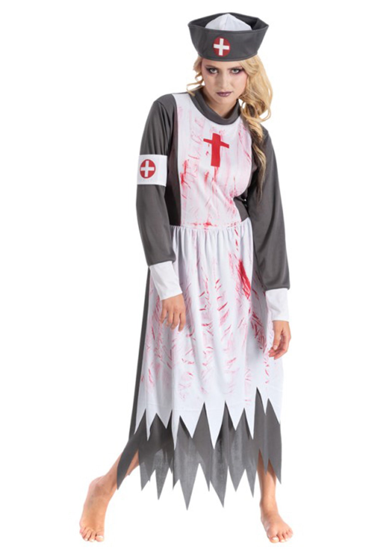 das-kost-mland-damen-bloody-nurse-krankenschwester-kost-m-l-blutig image 1