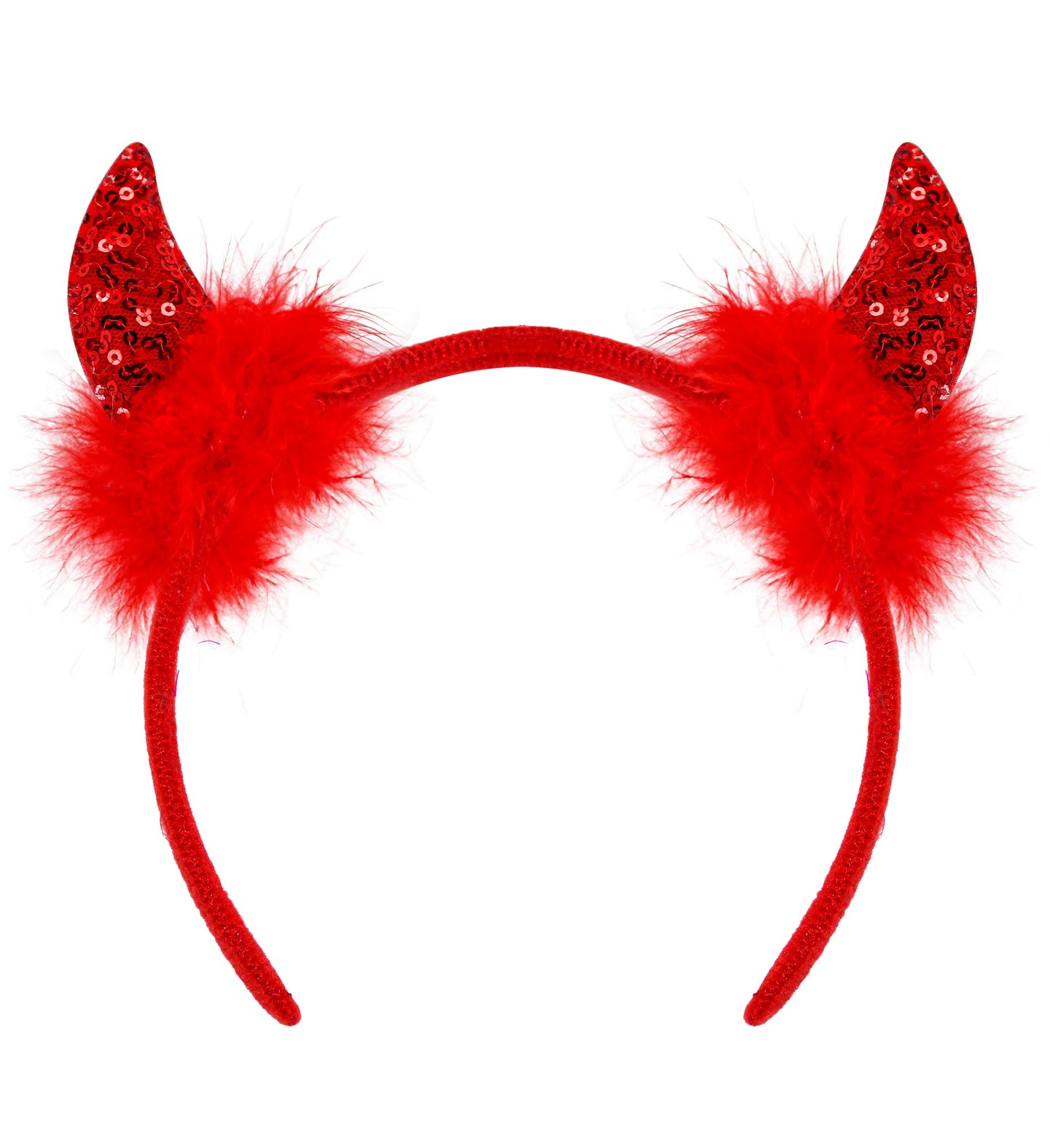das-kost-mland-accessoires-haarreif-teufelsh-rner-pailletten-rot image 2
